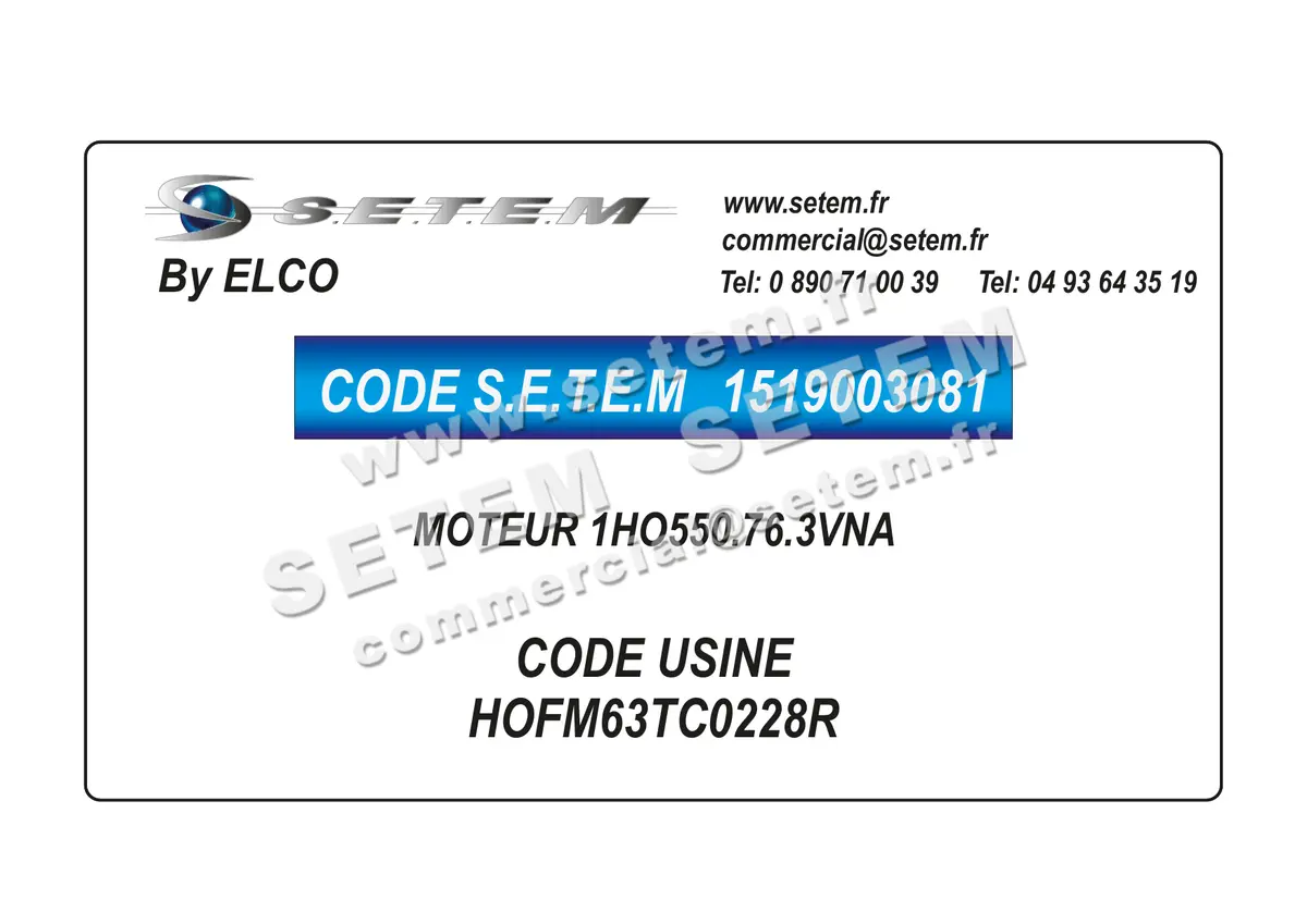 1519003081-MOTEUR ELCOMOTEUR 1HO550.76.3VNA *HOFM63TC0228R*