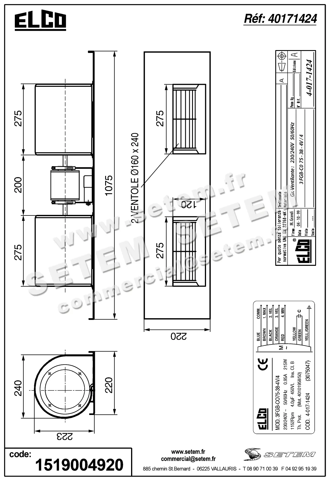 1519004920-GMV ELCOMOTEUR 3FGB.CO.75.38.4V/4 "3075047" *40171424* 3