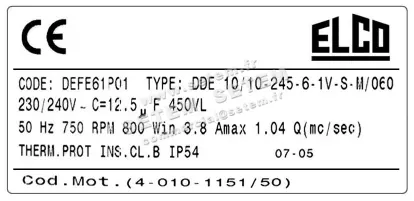 1519005516-VENTILATEUR ELCOMOTEUR DDE10/10 245W 6P M230V 1V 40101151/50 +PI *DEFE61P01* 3