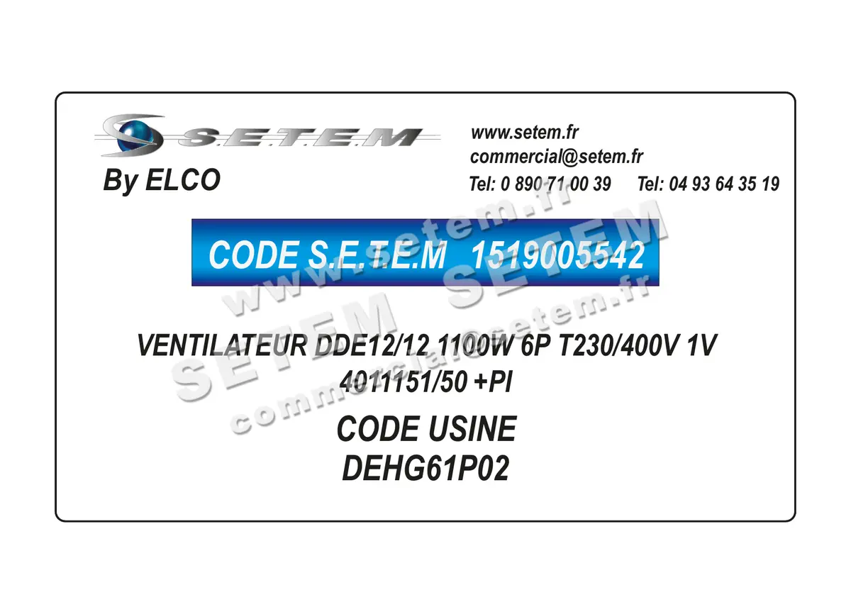 1519005542-VENTILATEUR ELCOMOTEUR DDE12/12 1100W 6P T230/400V 1V 4011151/50 +PI *DEHG61P02* 3