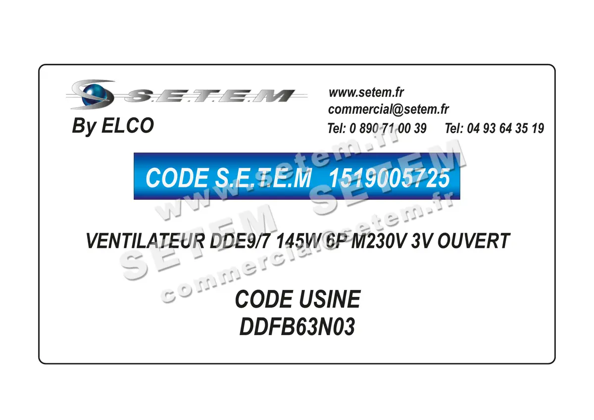 1519005725-VENTILATEUR ELCOMOTEUR DDE9/7 145W 6P M230V 3V OUVERT *DDFB63N03*