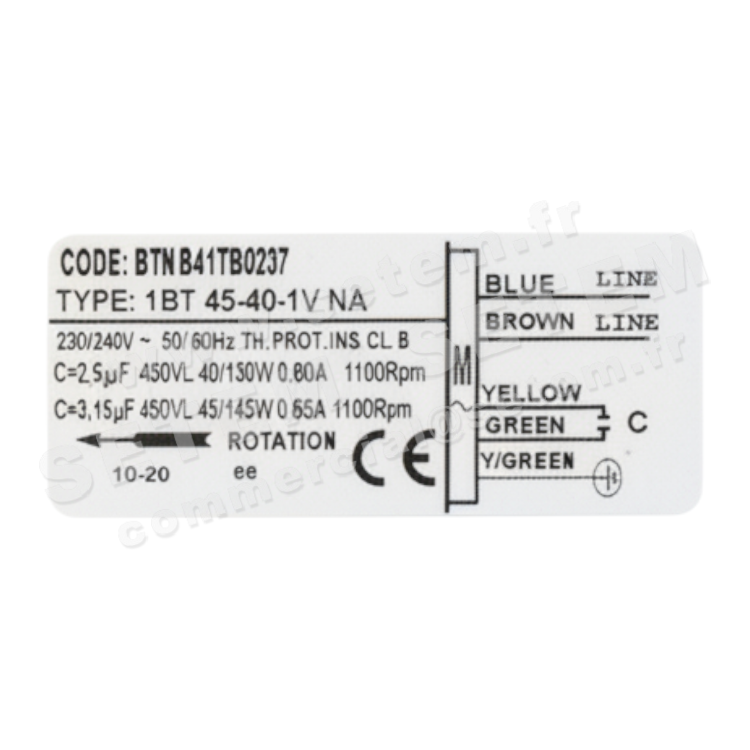 1519006006-GMV ELCOMOTEUR 3BTB.CO.35.40.A.0/5 BTNB41TB0276S "3075057" *40171640* 5