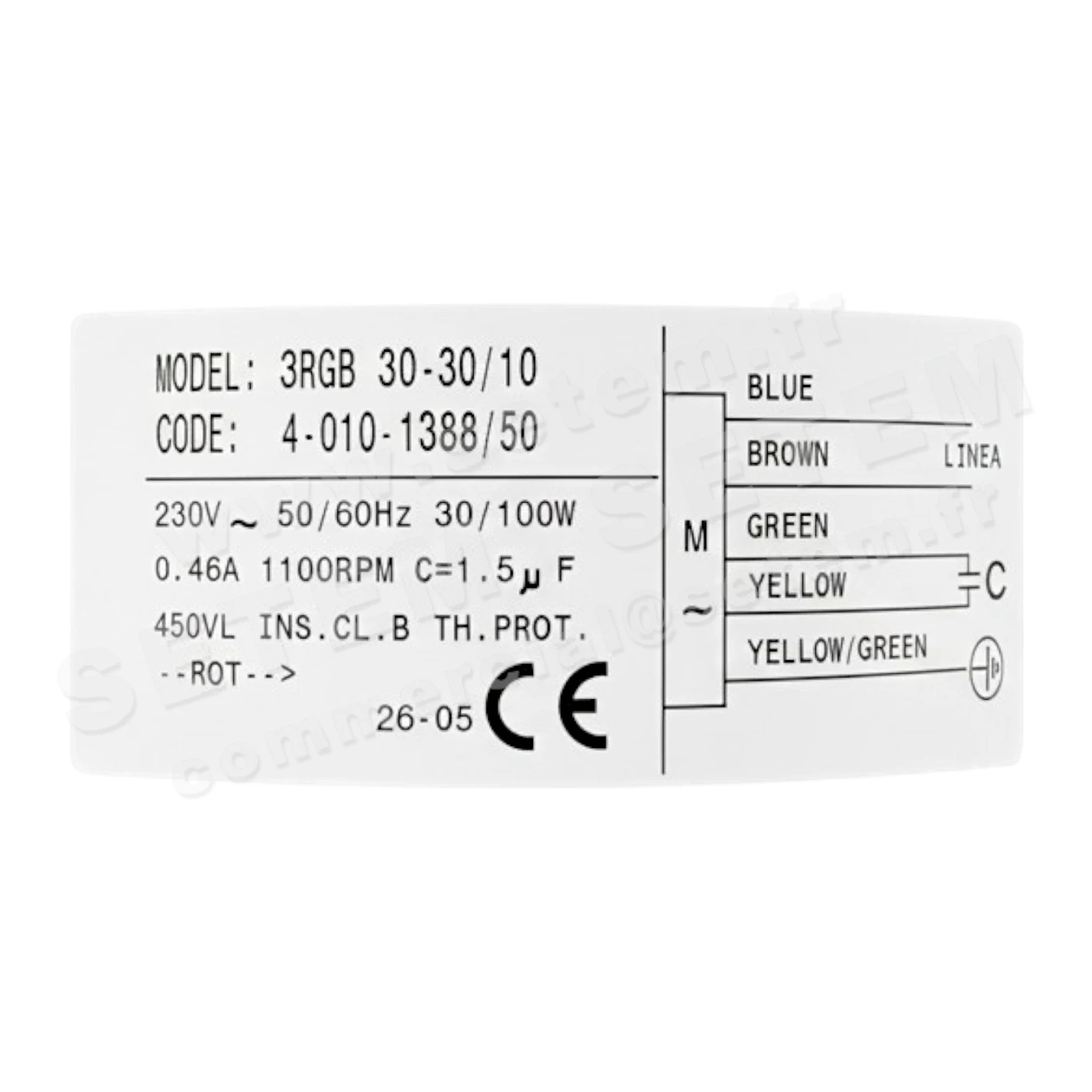 MOTEUR 3RGB30-30/10 *40101388/50*