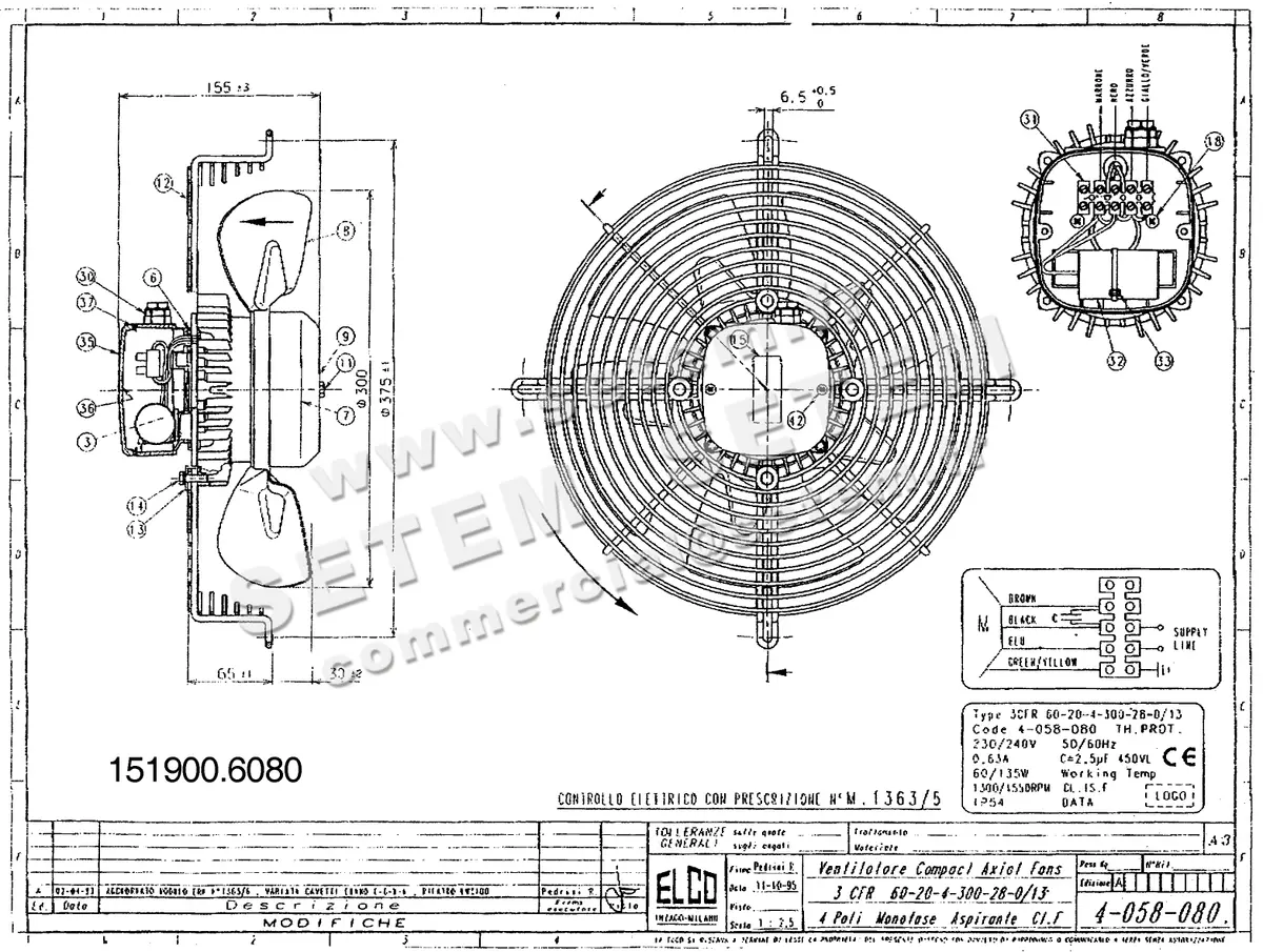 1519006080-VENTILATEUR ELCOMOTEUR 3CFR60.20.4.300.28.0/13 *4058080*