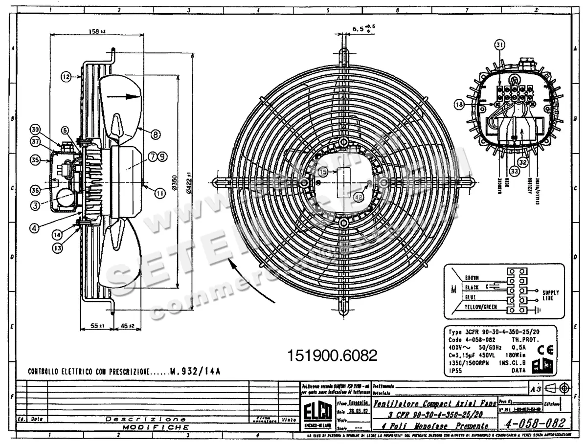 1519006082-VENTILATEUR ELCOMOTEUR 3CFR90.30.4.350.25.0/1 *4058082*