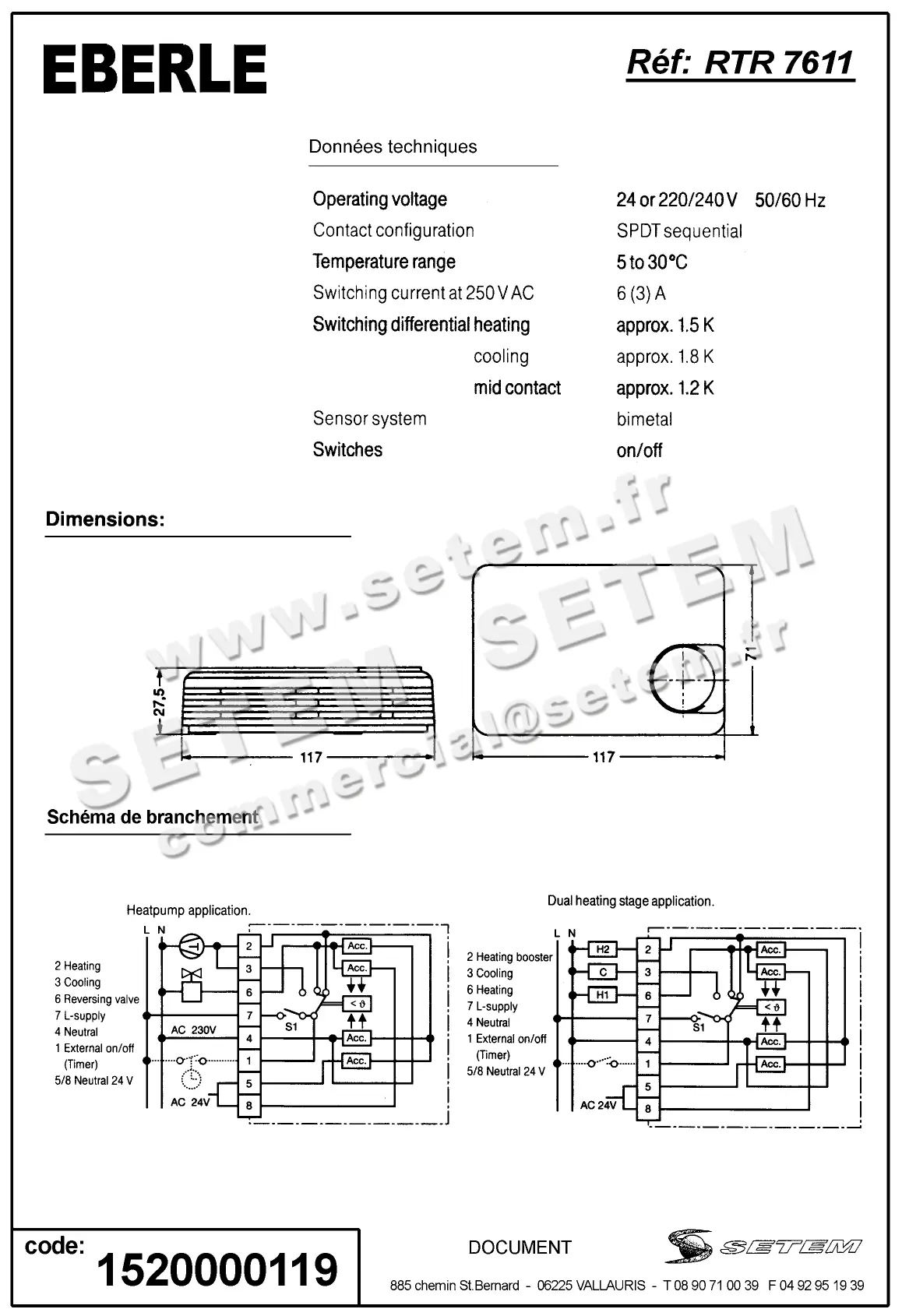 1520000119-THERMOSTAT EBERLE RTR 17225 7611 105