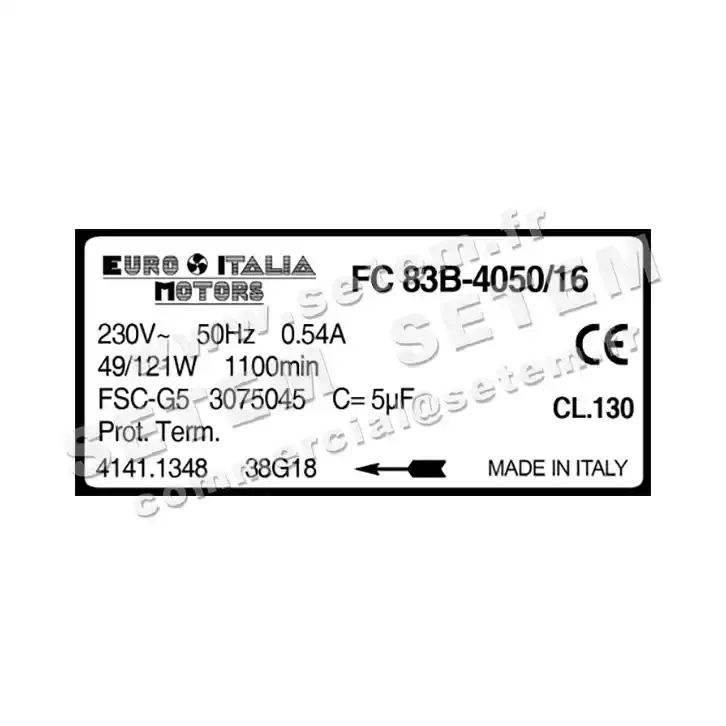 1539000007-GMV EUROMOTORS FC83B-4050/16 "3075045" *4141.1348* 5