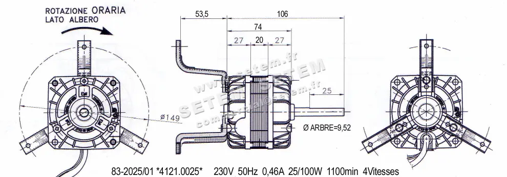 1539000025-MOTEUR EUROMOTORS 83-2025/01 *4121.0025* 4