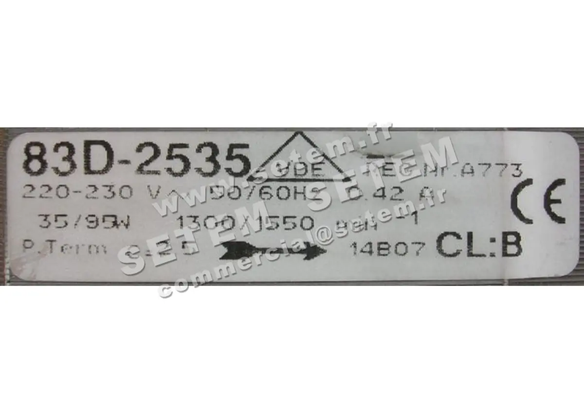 1539000046-MOTEUR EUROMOTORS 83D-2535/10 *4121.0046* 3