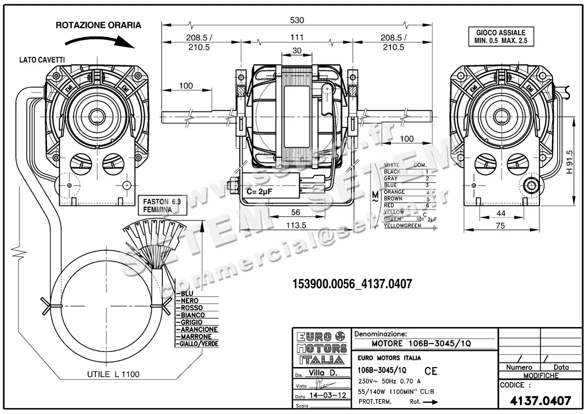 1539000056-MOTEUR EUROMOTORS 106B-3045/1Q *4137.0407* 2