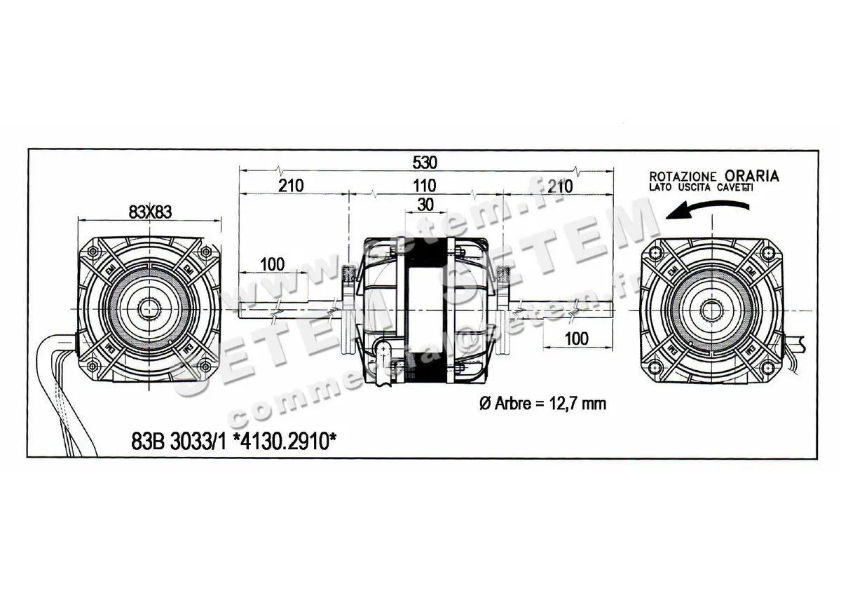 1539000064-MOTEUR EUROMOTORS 83B-3033/1 "3075041" *4130.2910* 2