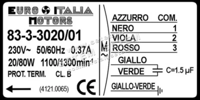 1539000065-MOTEUR EUROMOTORS 83-3-3020/01 *4121.0065* 3