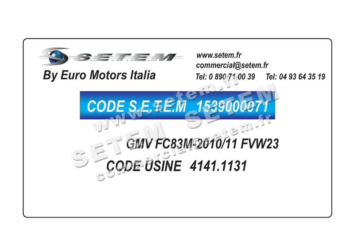 1539000071-GMV EUROMOTORS FC83M-2010/11 FVW23 *4141.1131* 2