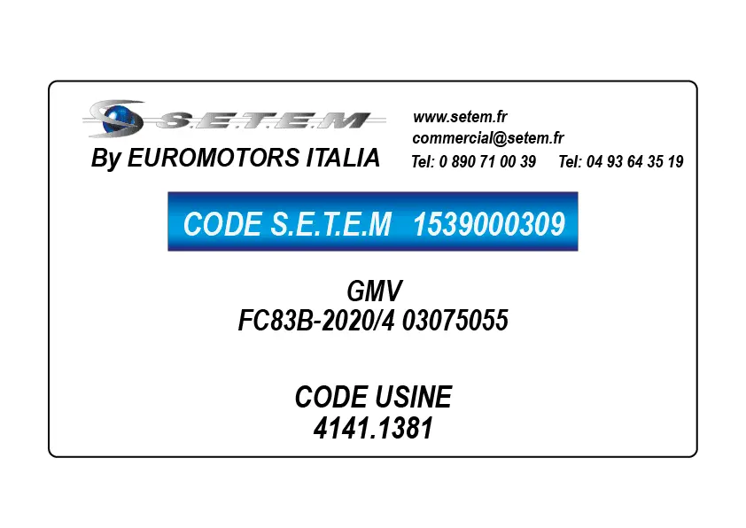 1539000309-GMV EUROMOTORS FC83B-2020/4 "03075055" *4141.1381*