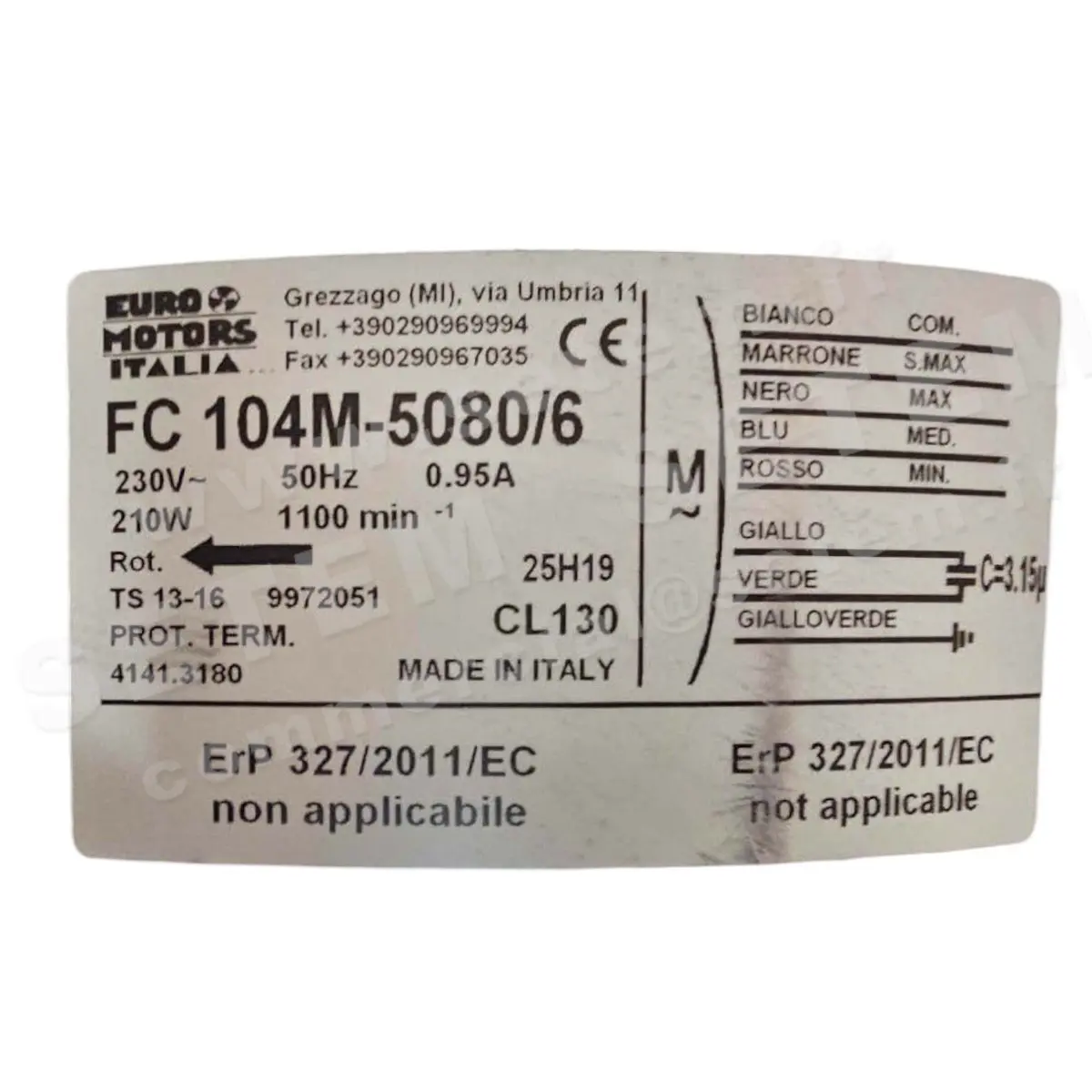 1539000354-GMV EURO MOTORS ITALIA FC104M-5080/6 *4141.3180*