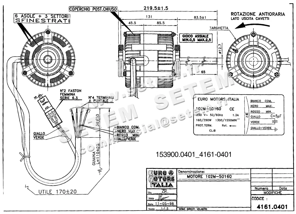 1539000401-MOTEUR EUROMOTORS 102M-50160 *4161.0401* 2