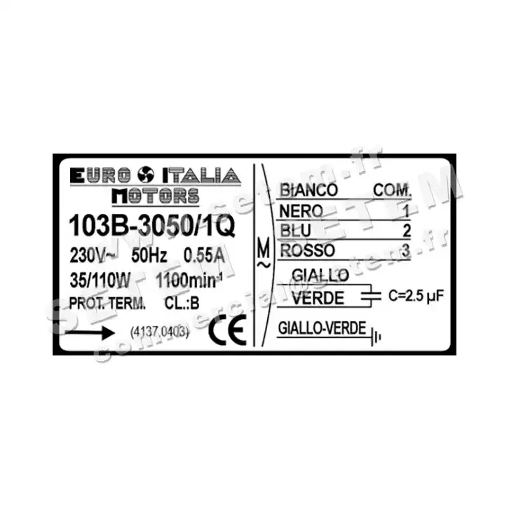 1539000403-MOTEUR EUROMOTORS 103B-3050/1Q *4137.0403* 4