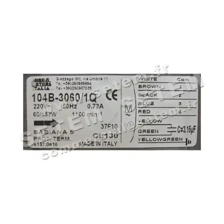 1539000416-MOTEUR EUROMOTORS 104B-3060/1Q *4137.0416* 4