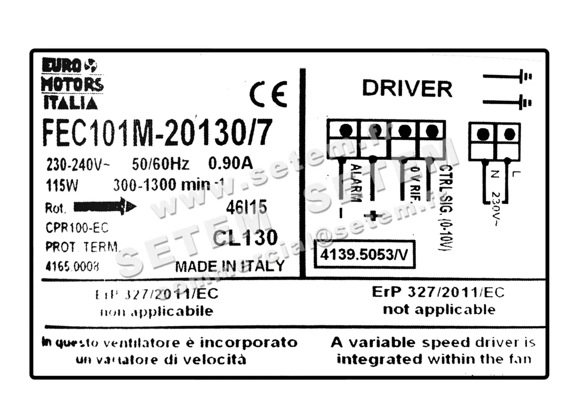 1539000500-GMV EUROMOTORS FEC101M-20130/7 *4165.0008*