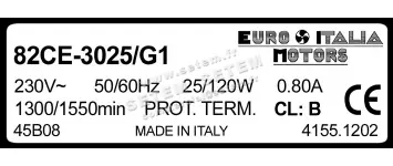 1539001202-MOTEUR EUROMOTORS 82CE-3025/G1 *4155.1202* 6