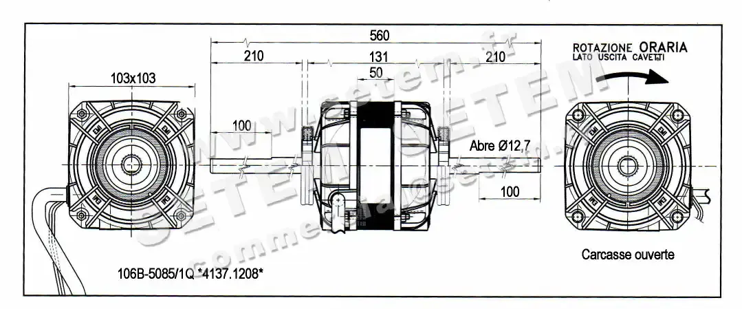 1539001208-MOTEUR EUROMOTORS 106B-5085/1Q *4137.1208* 3