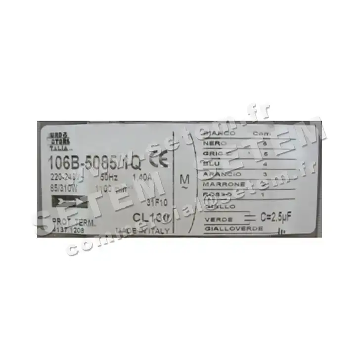 1539001208-MOTEUR EUROMOTORS 106B-5085/1Q *4137.1208* 4