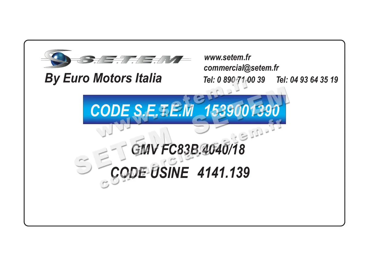 1539001390-GMV EUROMOTORS FC83B.4040/18 *4141.1390* 7