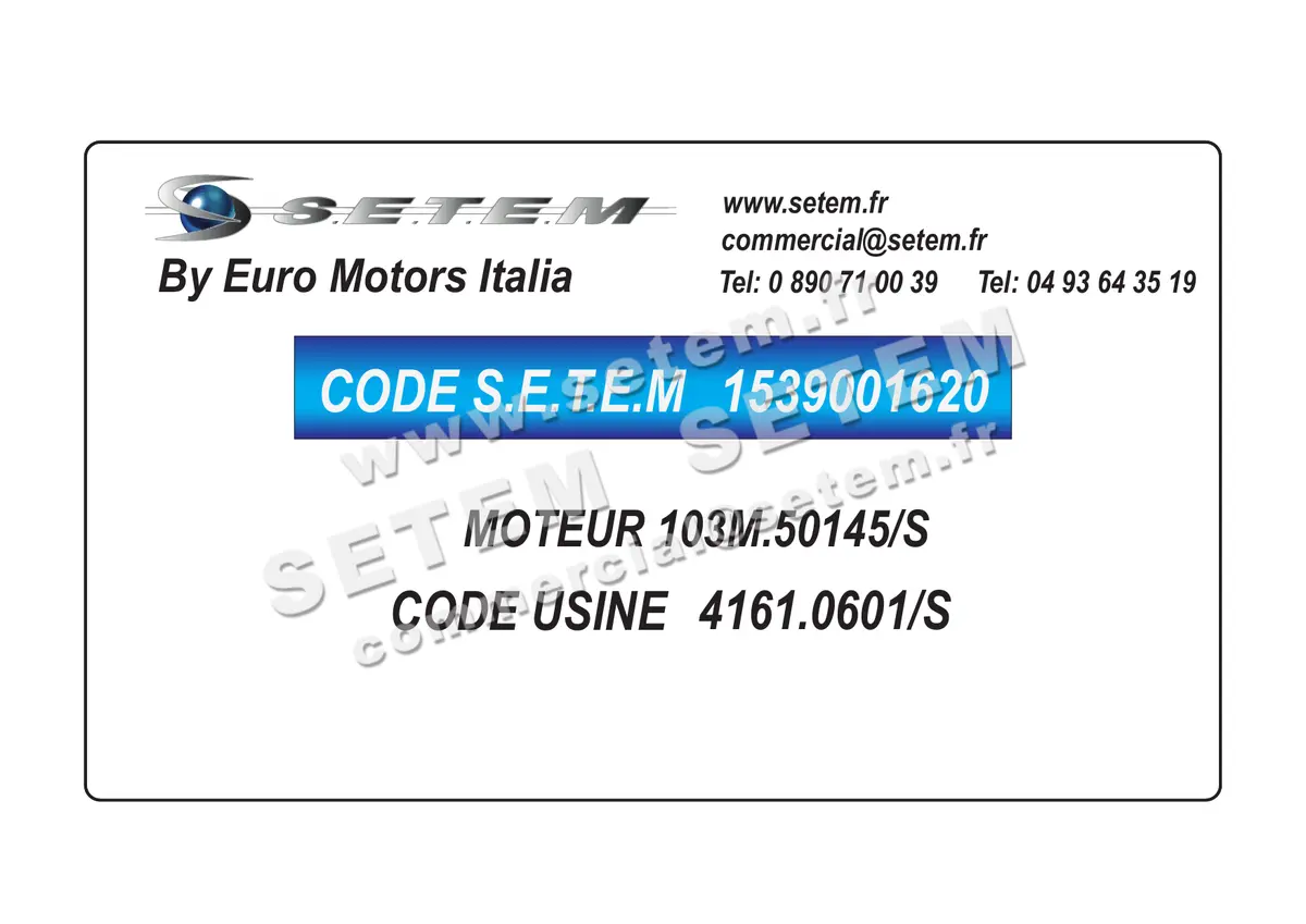 1539001620-MOTEUR EUROMOTORS 103M.50145/S *4161.0601/S* 3