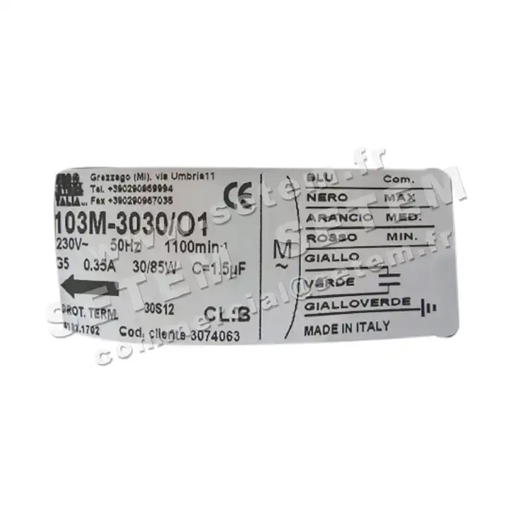 1539001702-MOTEUR EUROMOTORS 103M.3030/O1 "3074063" *4131.1702* 5