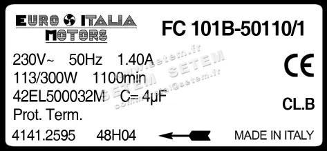 1539002285-GMV EUROMOTORS FC101B-50110/1 "42EL500032M" *4141.2595* 4