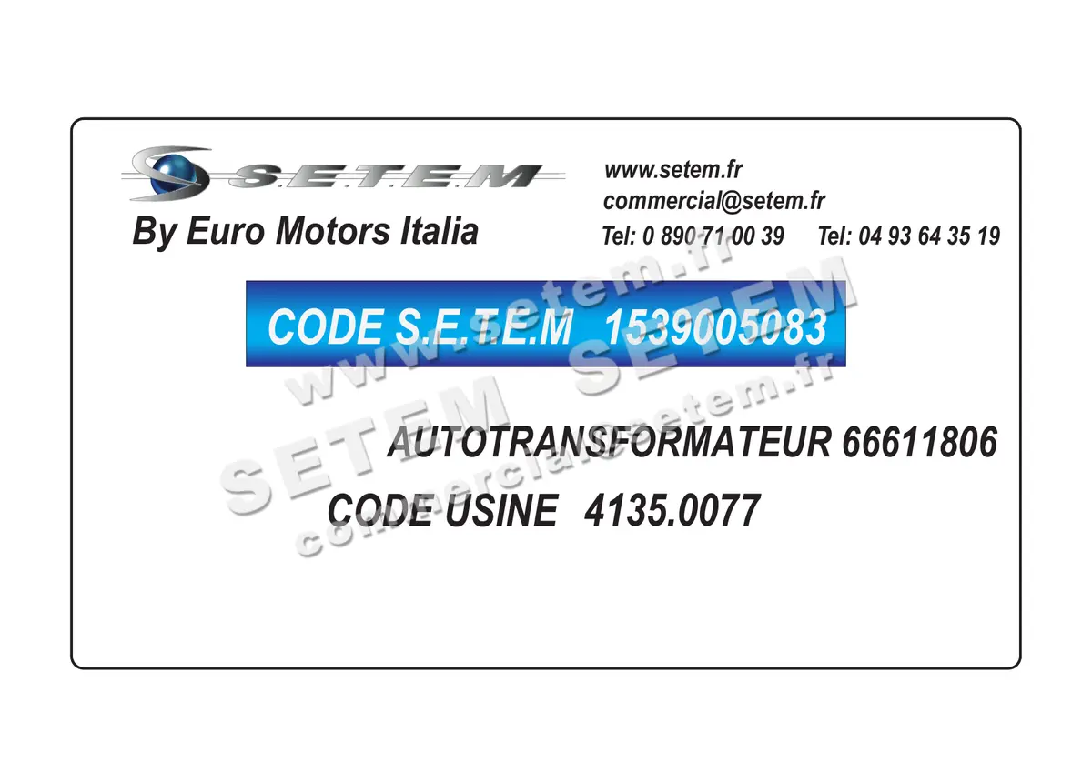 1539005083-AUTOTRANSFORMATEUR 66611806 EUROMOTORS *4135.0077* 6
