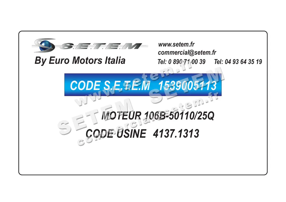 1539005113-MOTEUR EUROMOTORS 106B-50110/25Q *4137.1313* 2