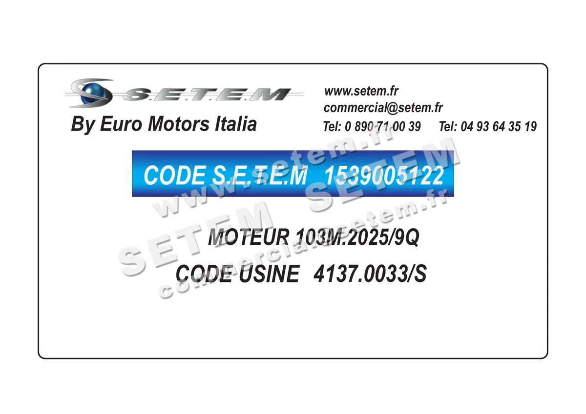 1539005122-MOTEUR EUROMOTORS 103M.2025/9Q *4137.0033/S*