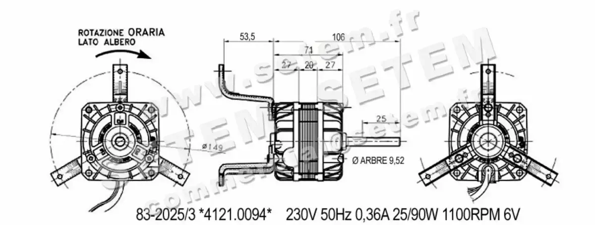 1539009614-MOTEUR EUROMOTORS 83.2025/3 *4121.0094* 2