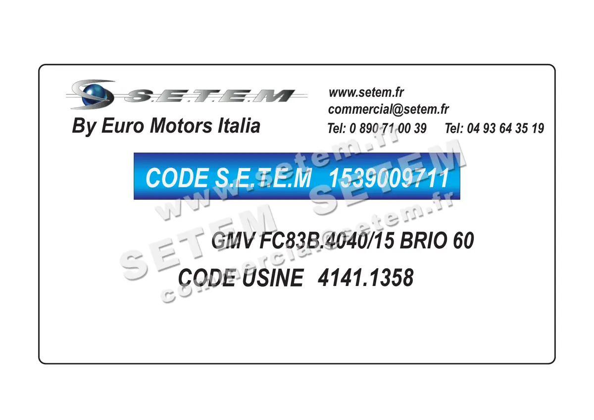 1539009711-GMV EUROMOTORS FC83B-4040/15 BRIO 60 *4141.1358* 4