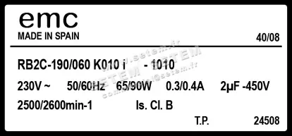 1547000003-MOTOTURBINE EMC RB2C.190/060 *K101I.1811* 3