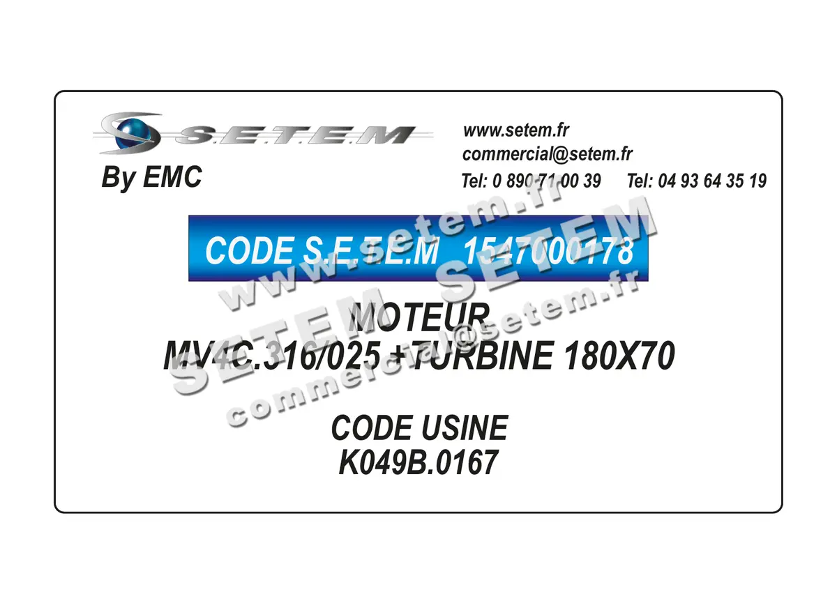 1547000178-MOTEUR EMC MV4C.316/025 *K049B-0167* 3