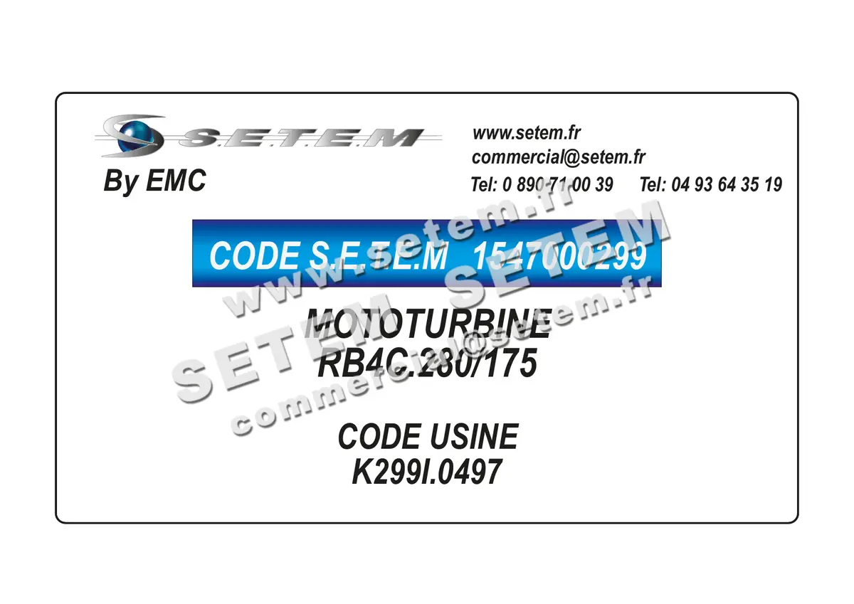 1547000299-MOTOTURBINE EMC RB4C.280/175 *K299I.0497*