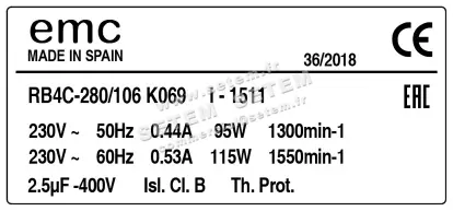 1547001523-MOTOTURBINE EMC RB4C-280/106 *K069I-1511* 3