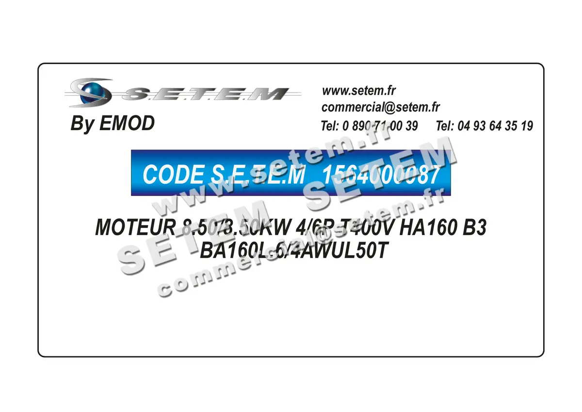 1564000087-MOTEUR EMOD 8.50/8.50KW 4/6P T400V HA160 B3 BA160L.6/4AWUL50T