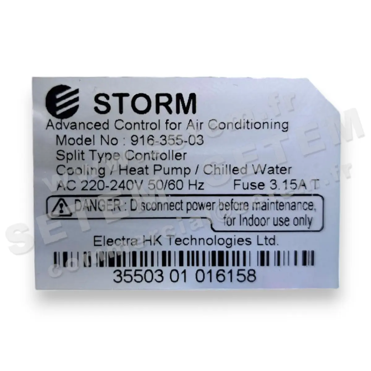 1666001001-CARTE ELECTRONIQUE ELECTRA STORM 916-355-03 2
