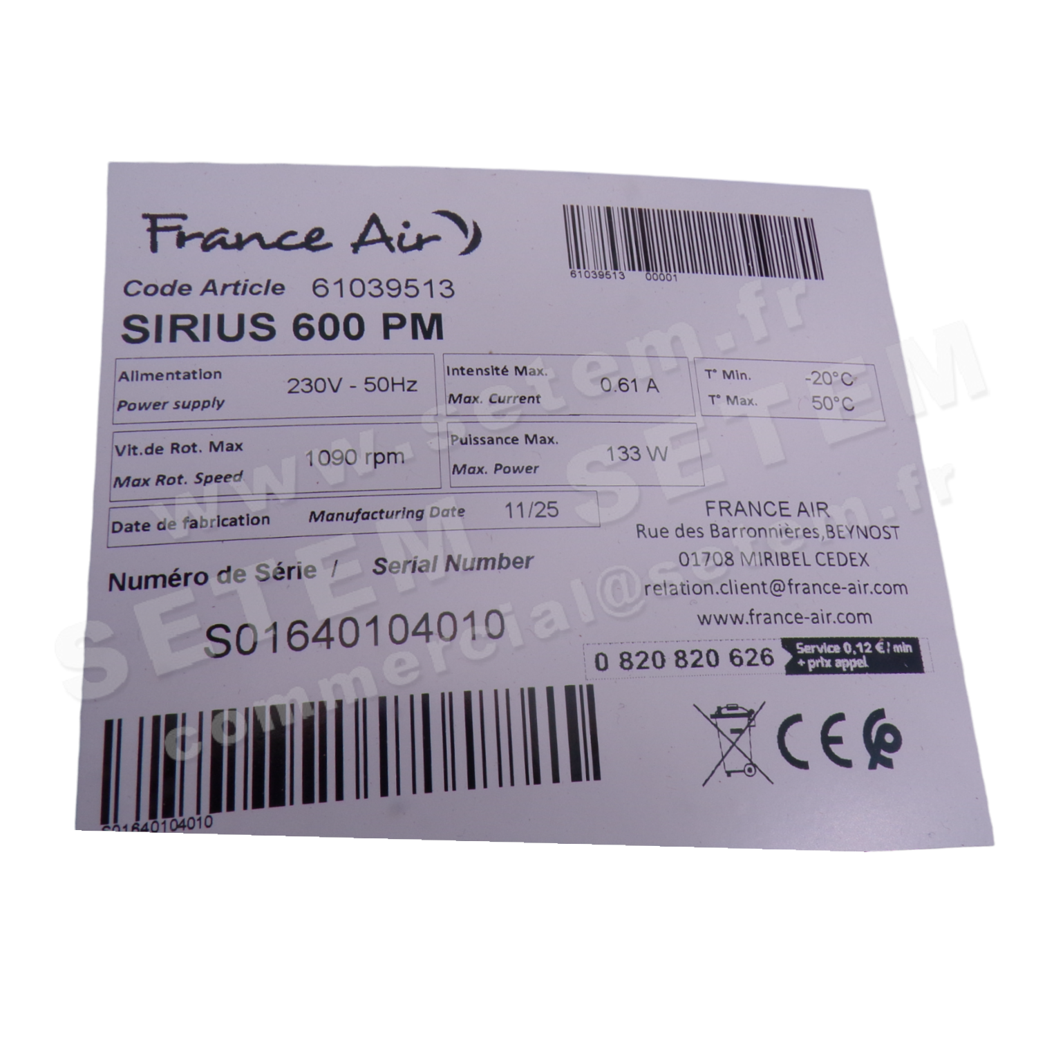 CAISSON SIRIUS 600PM 3