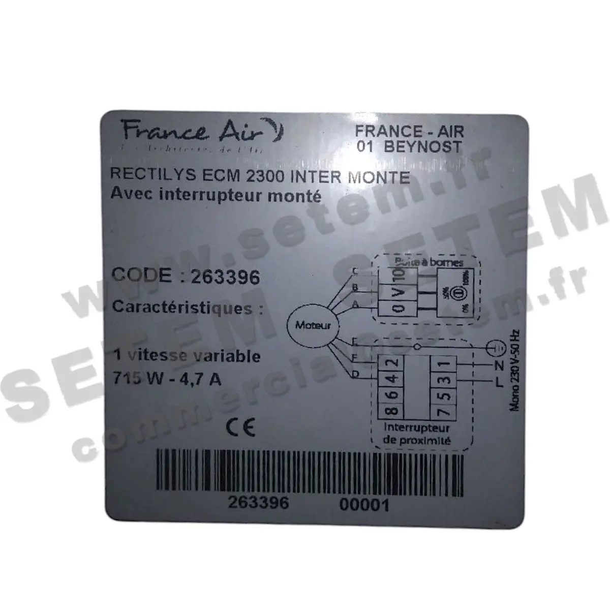 1801002417-CAISSON RECTILYS FRANCE AIR ECM 2300 INTER MONTE