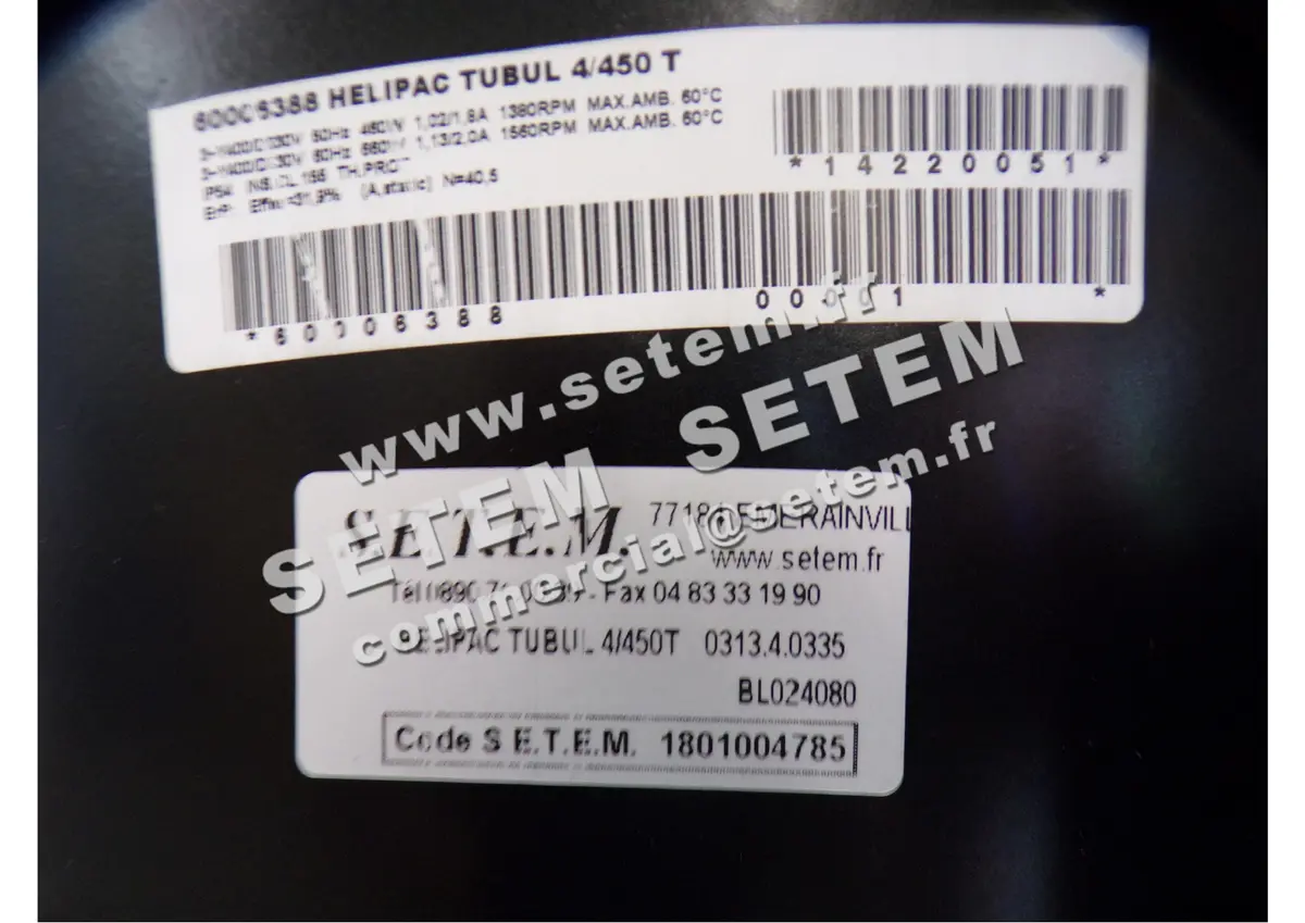 1801004785-VENTILATEUR FRANCEAIR HELIPAC TUBUL 4/450T "0313.4.0335" *263112* 4