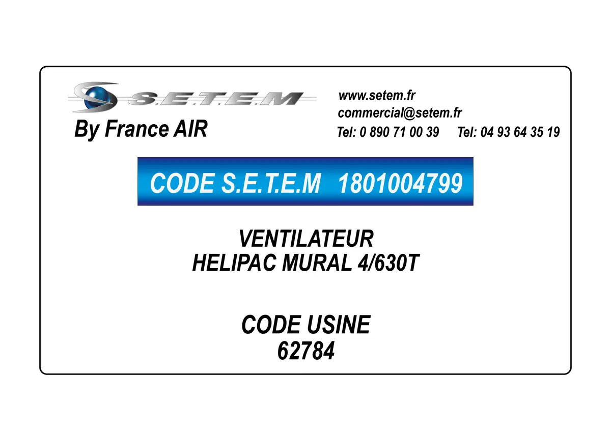 1801004799-VENTILATEUR FRANCEAIR HELIPAC MURAL 4/630T *62784*