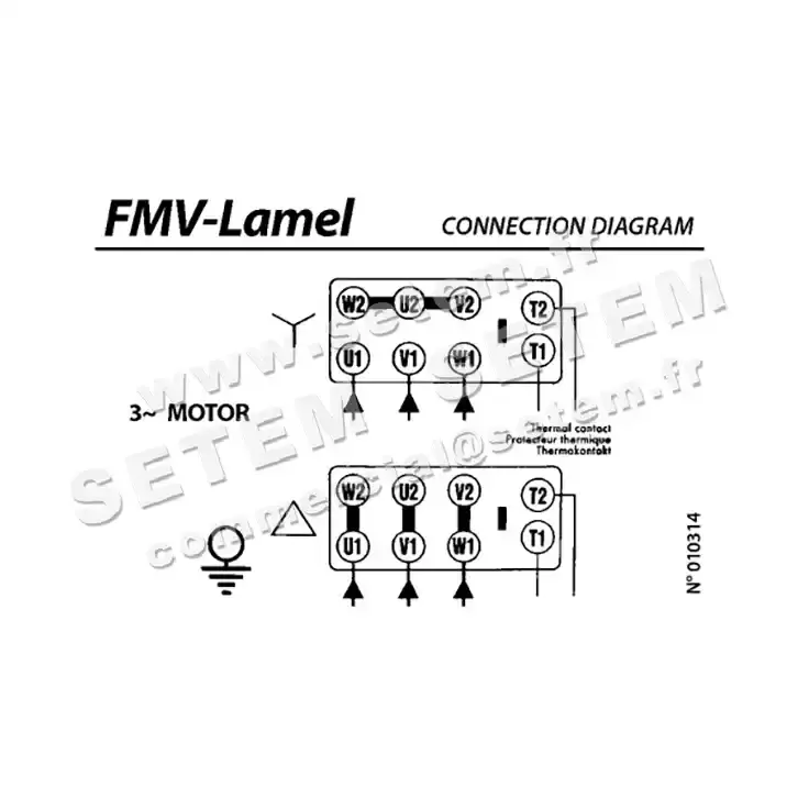 1809000007-MOTEUR FMV TX030P06 110/240W 6P T230/400V *18838* 4