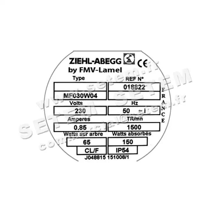 1809000080-MOTEUR FMV MF030W4 65/150W 4P M230V *18822* 3