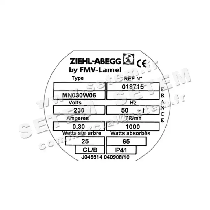 1809000099-MOTEUR FMV MN030W06 25/65W 6P *18715* 3