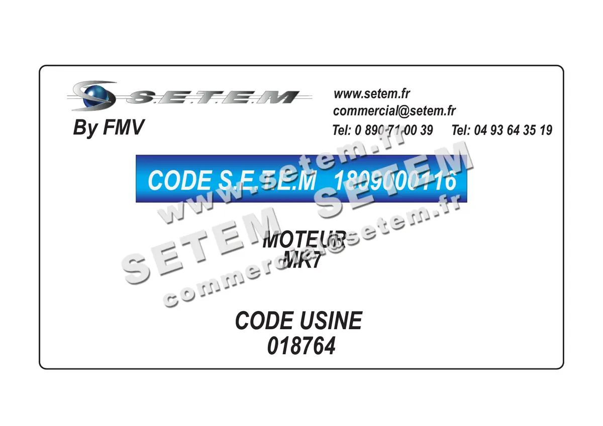 1809000116-MOTEUR FMV MK7 *18764*