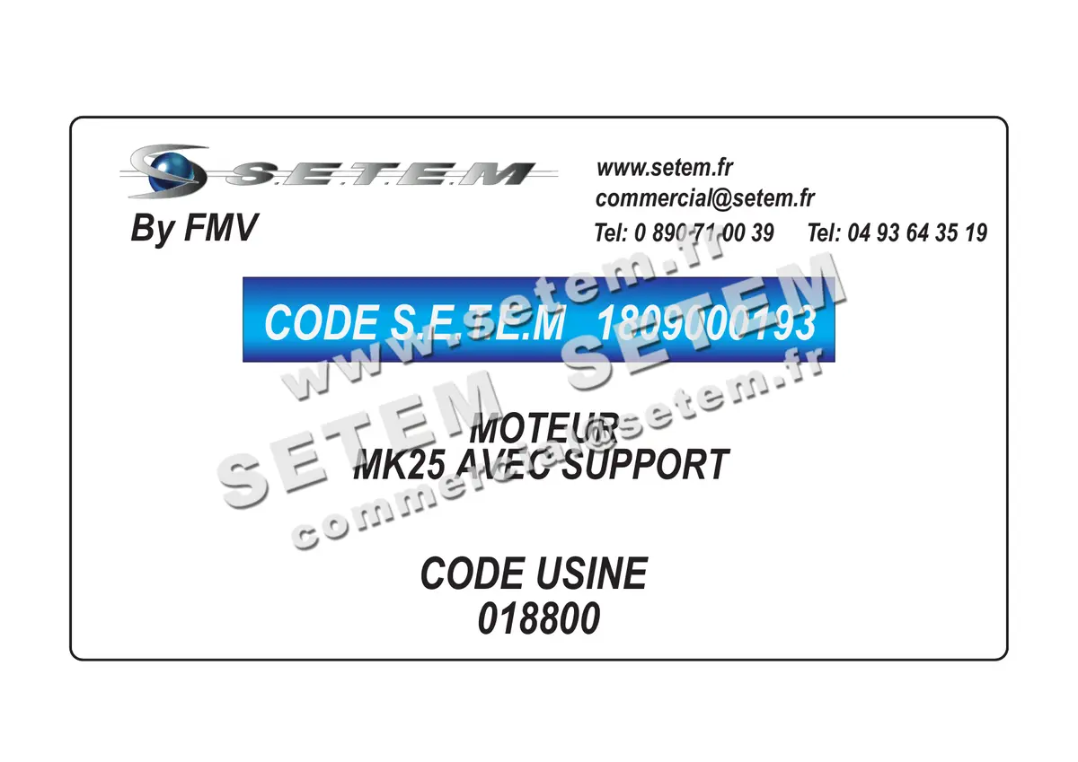 1809000193-MOTEUR FMV MK25 AVEC SUPPORT
